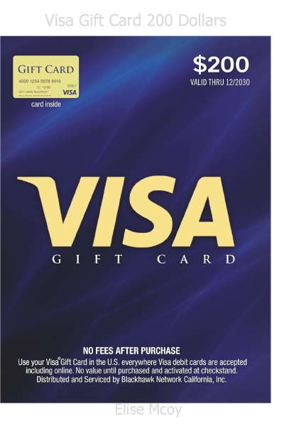 'Cover von Visa Gift Card 200 Dollars'-Cover