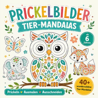 'Cover von Prickelbilder Tier-Mandalas'-Cover