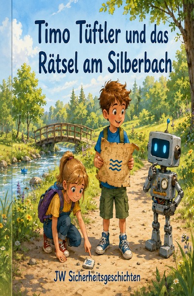 'Cover von Timo Tüftler und das Rätsel am Silberbach'-Cover