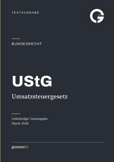 'Cover von UStG – Umsatzsteuergesetz'-Cover