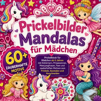 'Cover von Prickelbilder Mandalas für Mädchen'-Cover