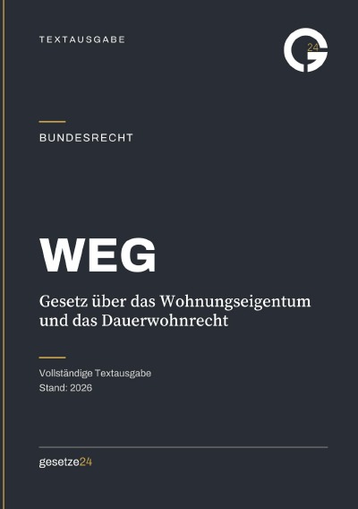 'Cover von WEG – Wohnungseigentumsgesetz'-Cover