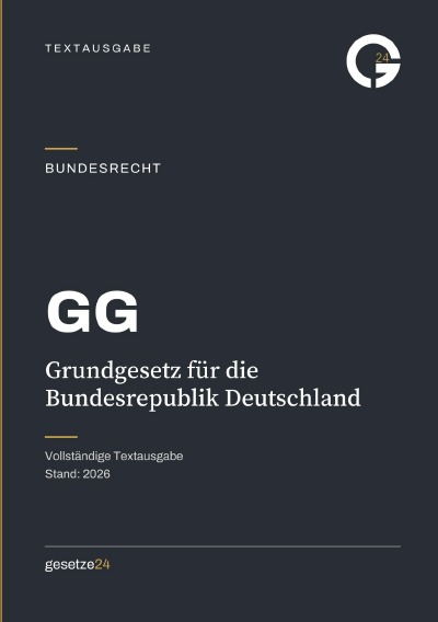 'Cover von GG – Grundgesetz für die Bundesrepublik Deutschland'-Cover