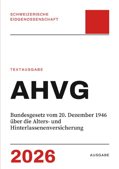 'Cover von AHVG – Bundesgesetz vom 20. Dezember 1946 über die Alters- und Hinterlassenenversicherung'-Cover