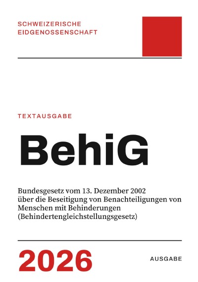 'Cover von BehiG – Behindertengleichstellungsgesetz'-Cover