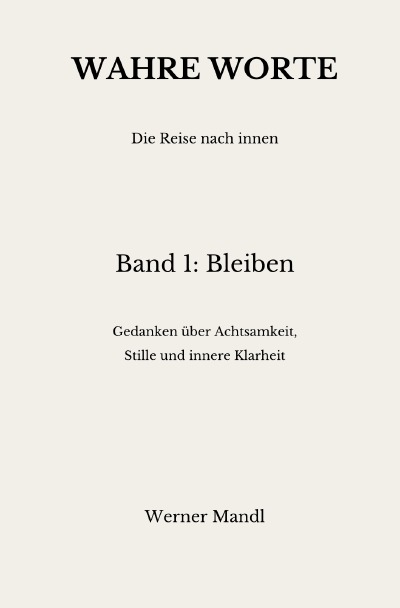 'Cover von Wahre Worte – Band 1: Bleiben'-Cover