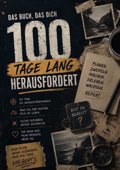 'Cover von Das Buch, das dich 100 Tage lang herausfordert'-Cover