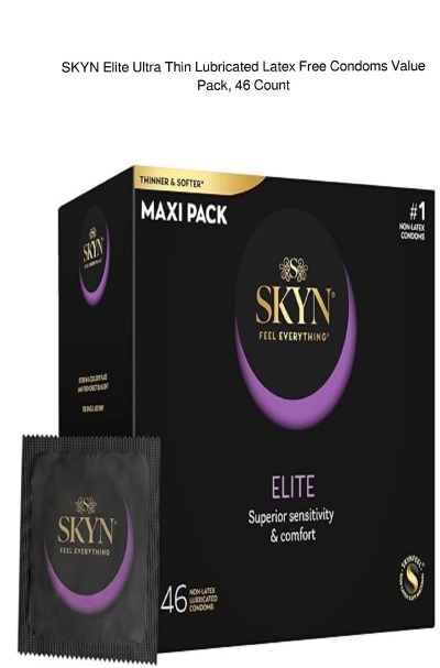 'Cover von SKYN Elite Ultra Thin Lubricated Latex Free Condoms Value Pack, 46 Count'-Cover