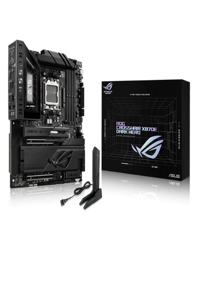 'Cover von ASUS ROG Crosshair X870E Dark Hero AM5 ATX Motherboard, DDR5, DIMM Fit, WiFi 7, 10Gb & 5Gb LAN, PCIe 5.0, 5X M.2, 2X USB4, AIO Q-Connector'-Cover