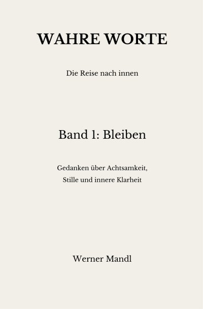 'Cover von Wahre Worte – Band 1: Bleiben'-Cover