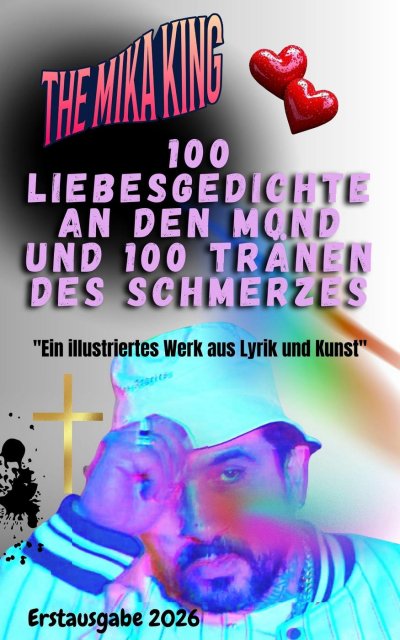 'Cover von 100 Liebesgedichte an den Mond und 100 Tränen des Schmerzes The Mika King'-Cover