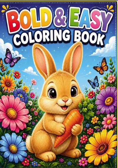 'Cover von Simple and Easy Coloring Book for Seniors'-Cover