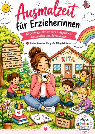 'Cover von Ausmalzeit für Erzieherinnen'-Cover
