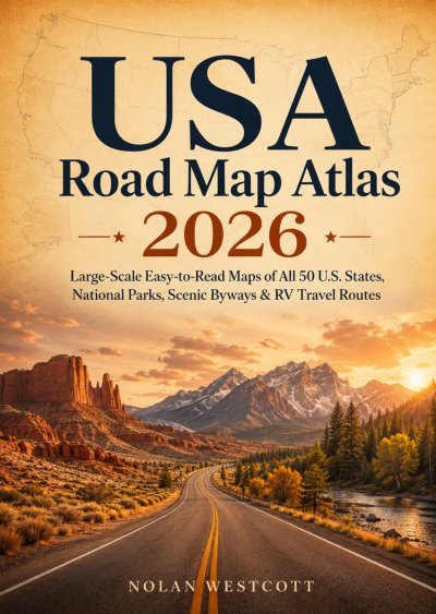 'Cover von USA Road Map Atlas 2026'-Cover