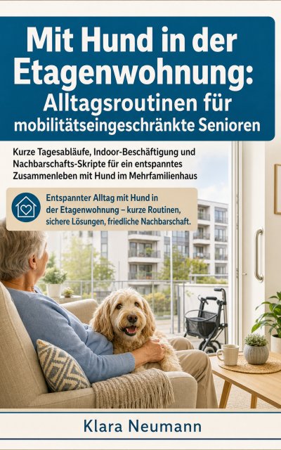 'Cover von Mit Hund in der Etagenwohnung: Alltagsroutinen für mobilitätseingeschränkte Senioren'-Cover