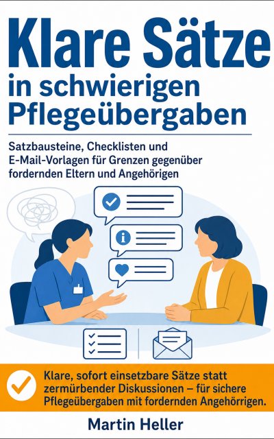 'Cover von Klare Sätze in schwierigen Pflegeübergaben'-Cover