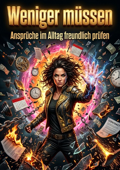 'Cover von Weniger müssen'-Cover
