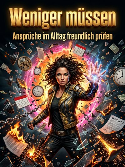 'Cover von Weniger müssen'-Cover