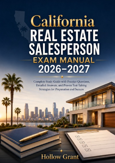 'Cover von California Real Estate Salesperson Exam Manual 2026–2027'-Cover