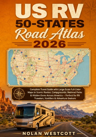 'Cover von US RV 50-States Road Atlas 2026'-Cover