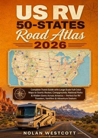 'Cover von US RV 50-States Road Atlas 2026'-Cover