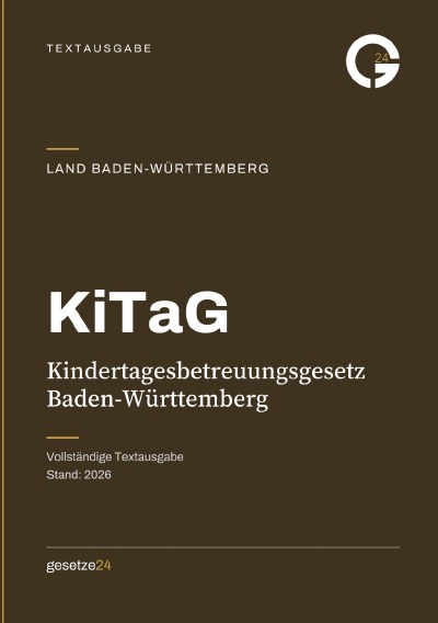 'Cover von KiTaG – Kindertagesbetreuungsgesetz Baden-Württemberg'-Cover