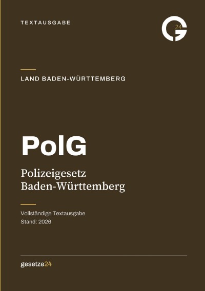 'Cover von PolG – Polizeigesetz Baden-Württemberg'-Cover