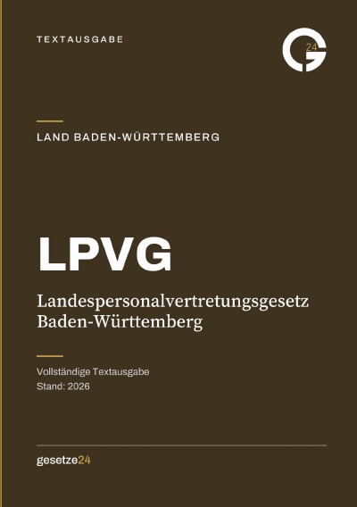 'Cover von LPVG – Landespersonalvertretungsgesetz Baden-Württemberg'-Cover
