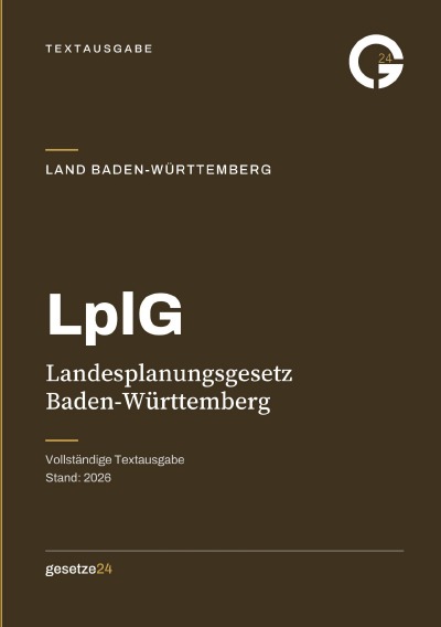 'Cover von LplG – Landesplanungsgesetz Baden-Württemberg'-Cover