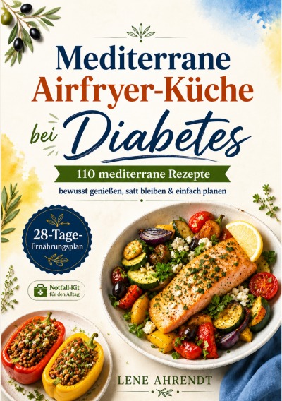 'Cover von Mediterrane Airfryer-Küche bei Diabetes'-Cover
