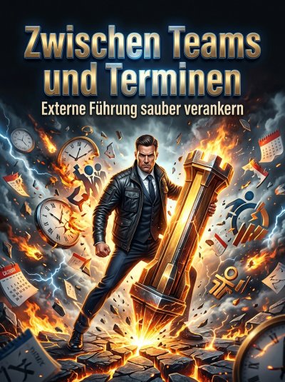 'Cover von Zwischen Teams und Terminen'-Cover