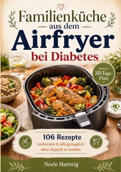 'Cover von Familienküche aus dem Airfryer bei Diabetes'-Cover