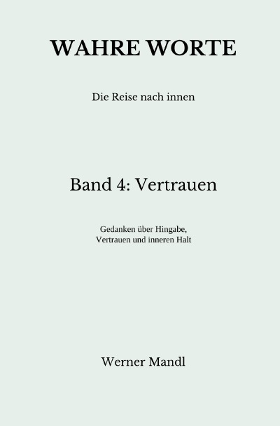 'Cover von Wahre Worte – Band 4: Vertrauen'-Cover