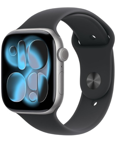 'Cover von Apple Watch Series 11 (GPS + Cellular 46mm) Smartwatch with Space Gray Aluminum Case with Black Sport Band – M/L (Renewed)'-Cover