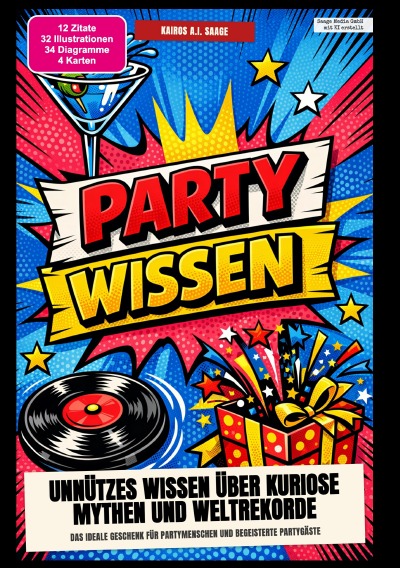 'Cover von Party-Wissen: Unnützes Wissen über kuriose Mythen und Weltrekorde'-Cover