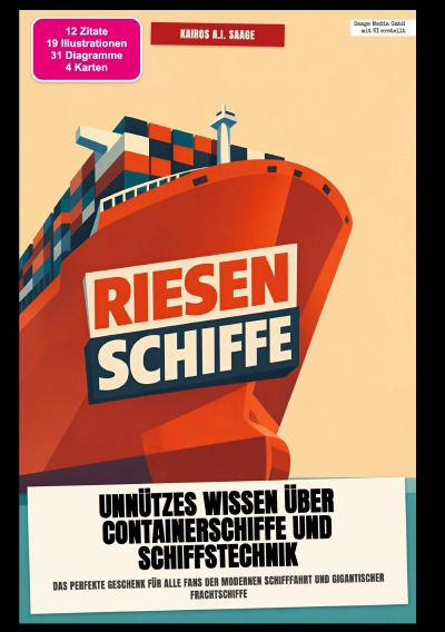 'Cover von Riesenschiffe: Unnützes Wissen über Containerschiffe und Schiffstechnik'-Cover