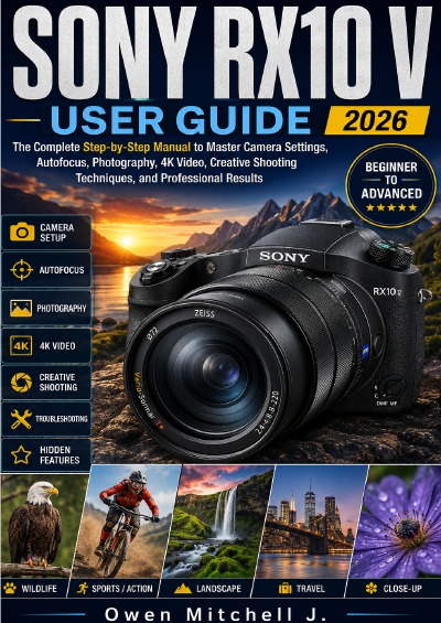 'Cover von SONY RX10 V USER GUIDE 2026'-Cover