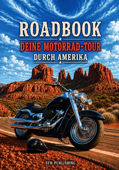'Cover von ROADBOOK – Deine Motorad-Tour durch Amerika'-Cover