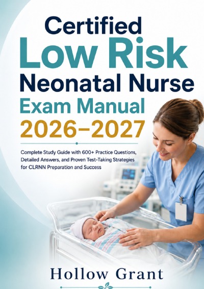'Cover von Certified Low Risk Neonatal Nurse Exam Manual 2026–2027'-Cover