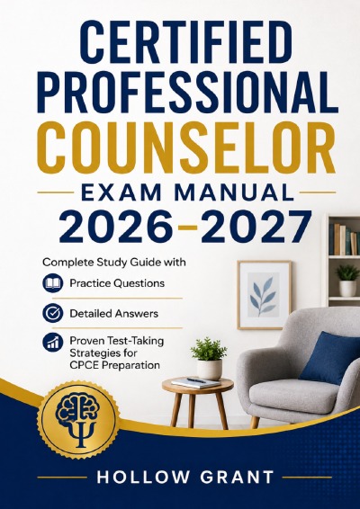 'Cover von Certified Professional Counselor Exam Manual 2026–2027'-Cover