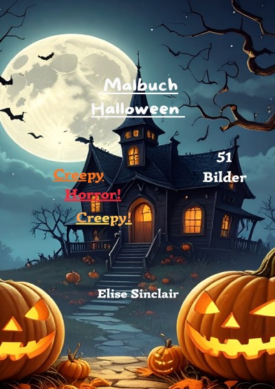 'Cover von Malbuch Halloween creepy'-Cover