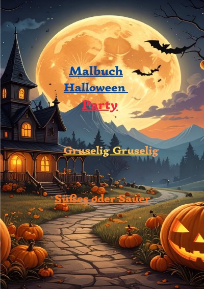 'Cover von Malbuch Halloween party'-Cover