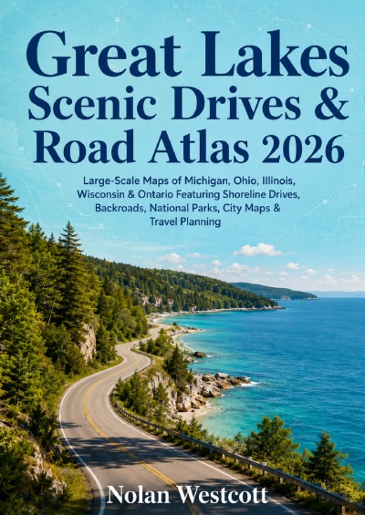 'Cover von Great Lakes Scenic Drives & Road Atlas 2026'-Cover
