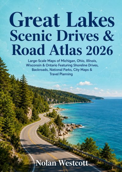 'Cover von Great Lakes Scenic Drives & Road Atlas 2026'-Cover
