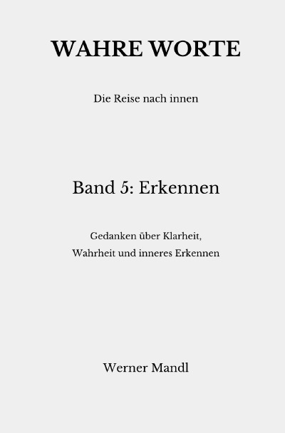 'Cover von Wahre Worte – Band 5: Erkennen'-Cover