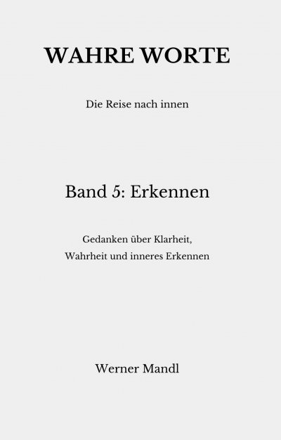 'Cover von Wahre Worte – Band 5: Erkennen'-Cover
