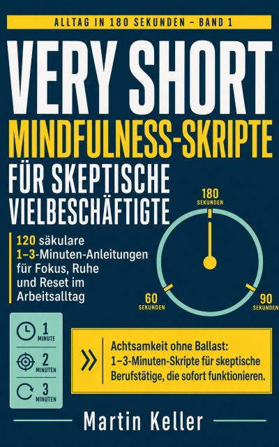 'Cover von Very Short Mindfulness-Skripte für skeptische Vielbeschäftigte'-Cover