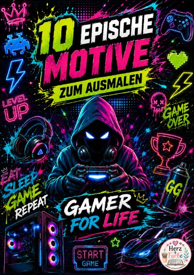 'Cover von 10 epische Motive zum Ausmalen'-Cover