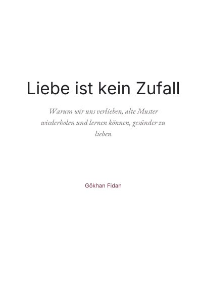 'Cover von Liebe ist kein Zufall'-Cover