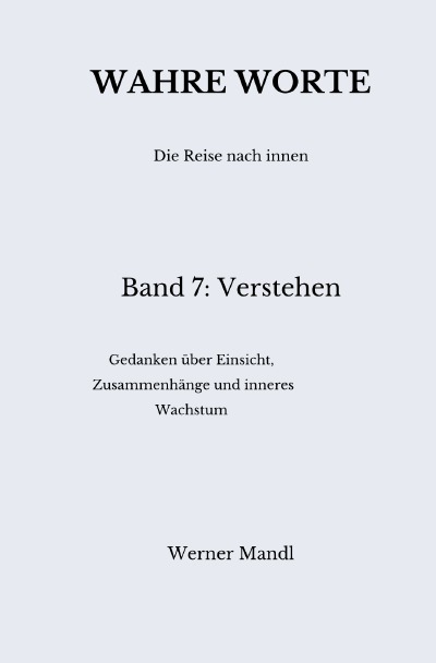 'Cover von Wahre Worte – Band 7: Verstehen'-Cover